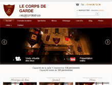 Tablet Screenshot of corpsdegarde.fr