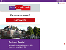 Tablet Screenshot of corpsdegarde.nl